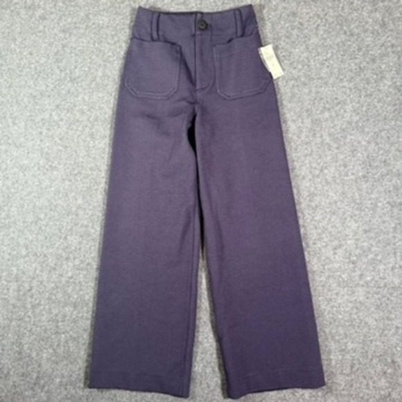 Maeve Pants - Maeve The Colette Wide Leg Cropped Pants Sailor Patch Pocket‎ Womens Size 23 NWT